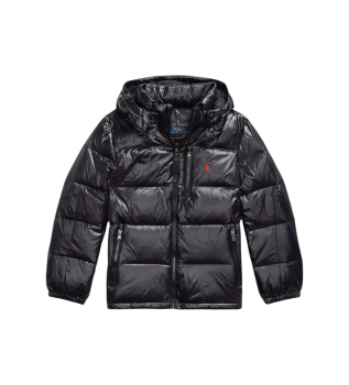 Gorham shiny black down jacket
