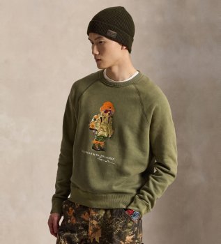 Sudadera de felpa con Polo Bear verde