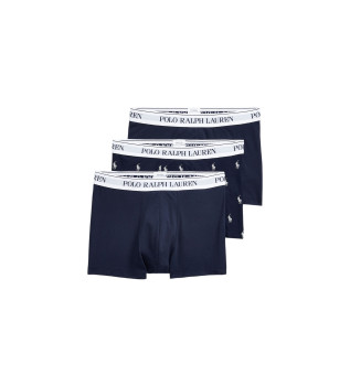 Lot de 3 boxers bleu marine