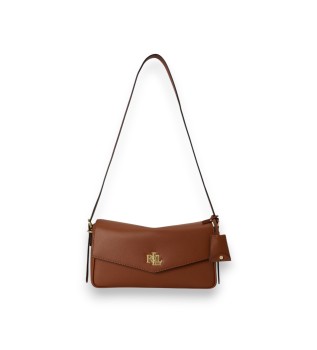 Mittelgroße Farrah-Tasche aus braunem Nappaleder