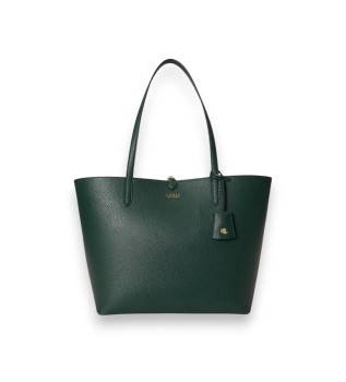 Borsa tote grande reversibile verde