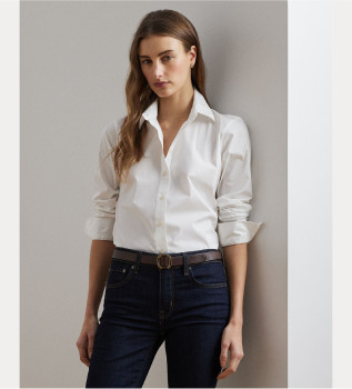 Camisa elástica Easy Care branca