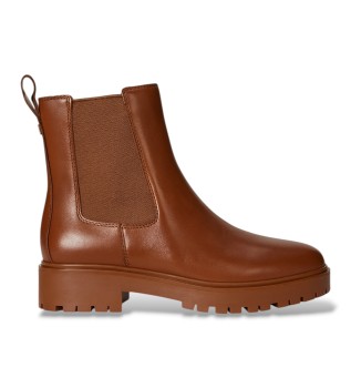 Brown calfskin Allyson boots