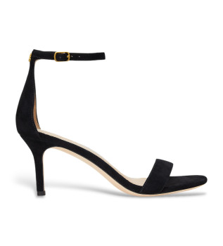 Sandales à talons en cuir Allie noir