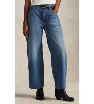Relaxed wide-leg jeans blue