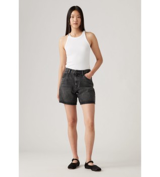 High Rise Baggy Shorts black