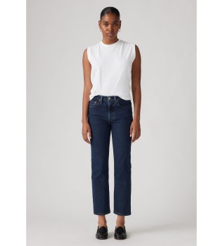 Jeans 501 Crop Salsa Stonewash blu navy
