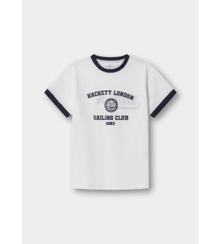 T-shirt SAILING CLUB 1983, hvid