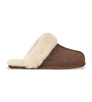 Scuffette II Brown Leather Slippers