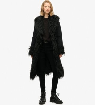 Cappotto Afgano Lungo nero
