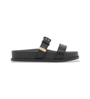 Black clog sandals