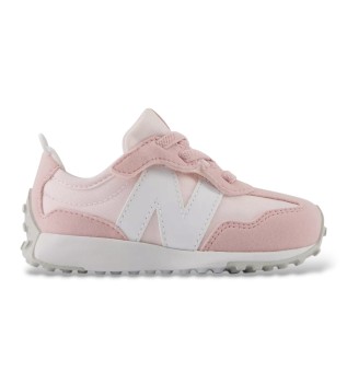 Sneakers New-B Hook & Loop 327 in pelle rosa