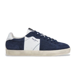 Baskets en cuir Lane Road bleu marine