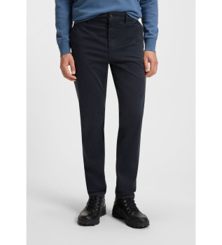 Marineblaue Chino-Hose mit schmal zulaufendem Schnitt