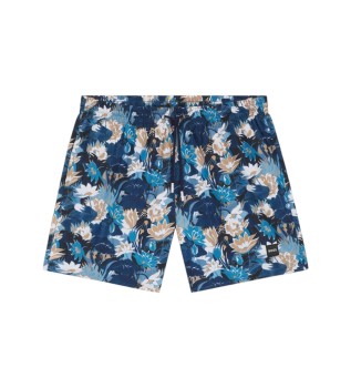 Calções de banho Estampado Integral azul