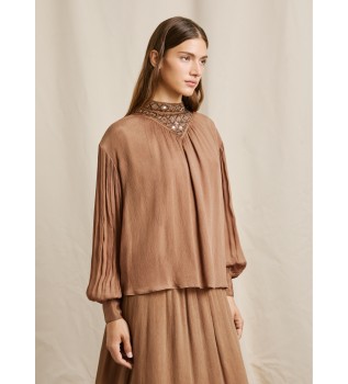 Brown Mona Blouse