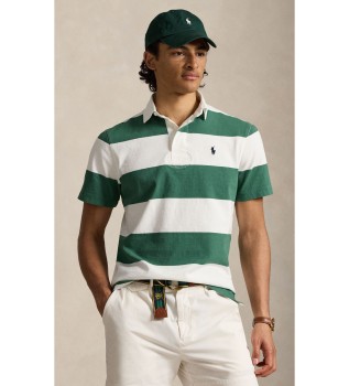 Green Classic Fit rugby shirt