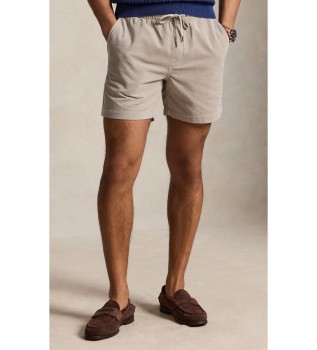 Beige Corduroy Polo Prepster Shorts