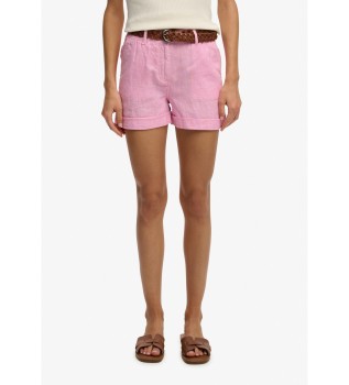 Short Mid Rise Linen rose