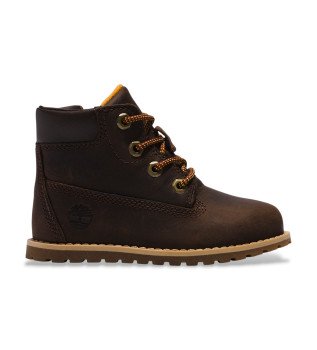 Stivali in pelle Pokey Pine marrone