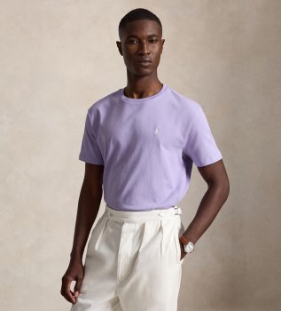 T-shirt en maille Classic Fit lilas