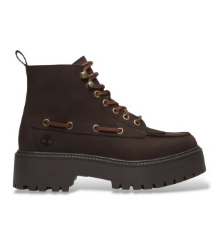 Stone Street brown leather ankle boots