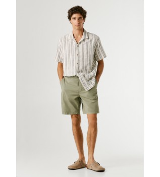 Green Relaxed Pull On Poplin Shorts