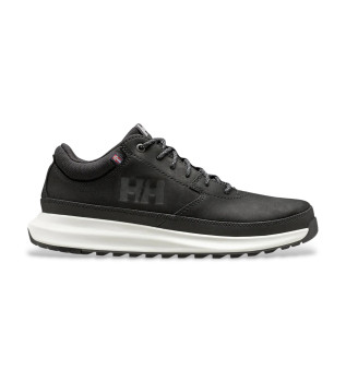 Sneaker in pelle Beckett nera e bianco rotto