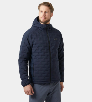 Isolierjacke mit Kapuze HP Hybrid Stretch marineblau