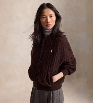 Braune Jacke aus Wolle und Kaschmir