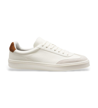 By Beckham White Leather Trainers