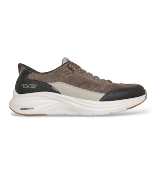 Slip-Ins: Contour Foam - Cozy Fit Cordelux marrone verdastro