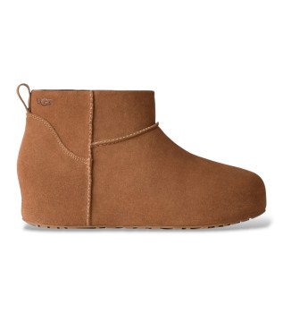 Classic Mini Enwrap Leather Boots brown