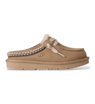Tasman Mule lædersko i beige