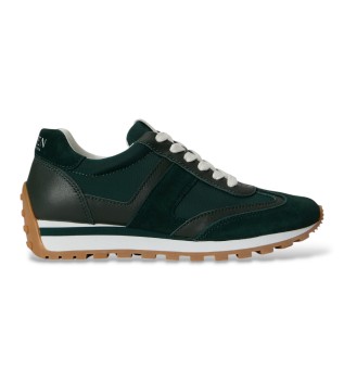 Sneaker sportiva Dani in pelle verde scuro