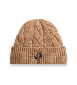 Volnena kapa z rjavim medvedom Polo Bear