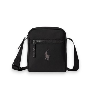 Black Logo Trim Crossbody Bag