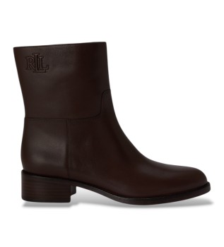 Kyle veterschoenen van donkerbruin kalfsleer