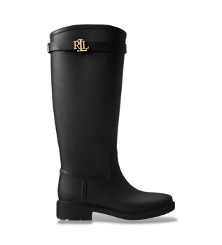High black rubber Portiah rain boots