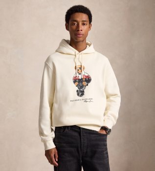 Sudadera de felpa con Polo Bear beige