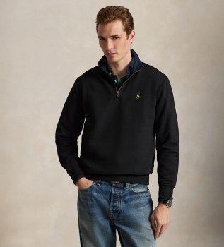 Sweat à demi-fermeture éclair noir
