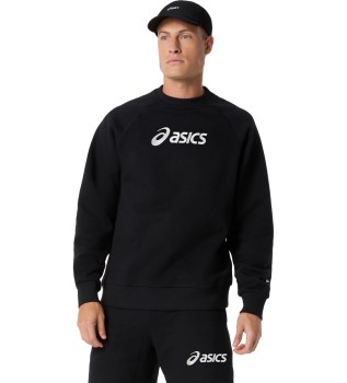 Logo Fleece Crew Sweatshirt black