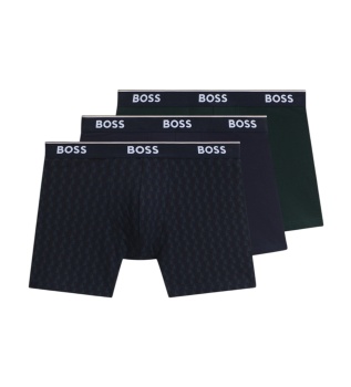 Set 3 Bóxers estampados marino