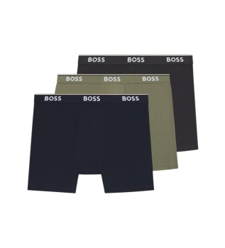 Lot de 3 boxers longs Power multicolores