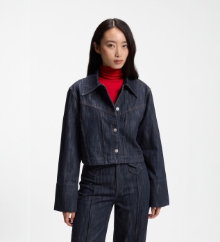 Denim jakke marineblå