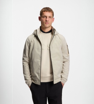 Light beige Join hooded jacket