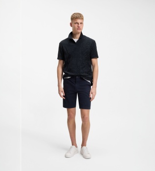 Polo Flower marinho
