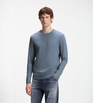 T-shirt à manches longues TChark bleu moyen