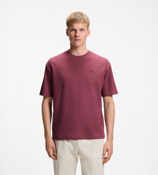 Rib T-shirt medium red