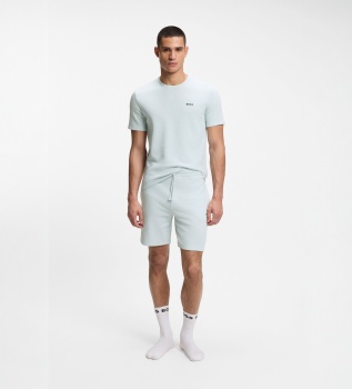 Light blue waffle shorts